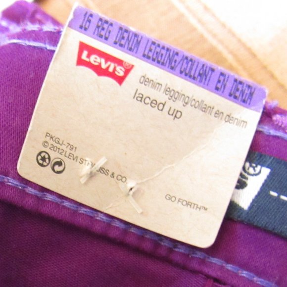 NWOT Levis Girls Skinny Jeans sz: 16 Legging - Picture 3 of 4